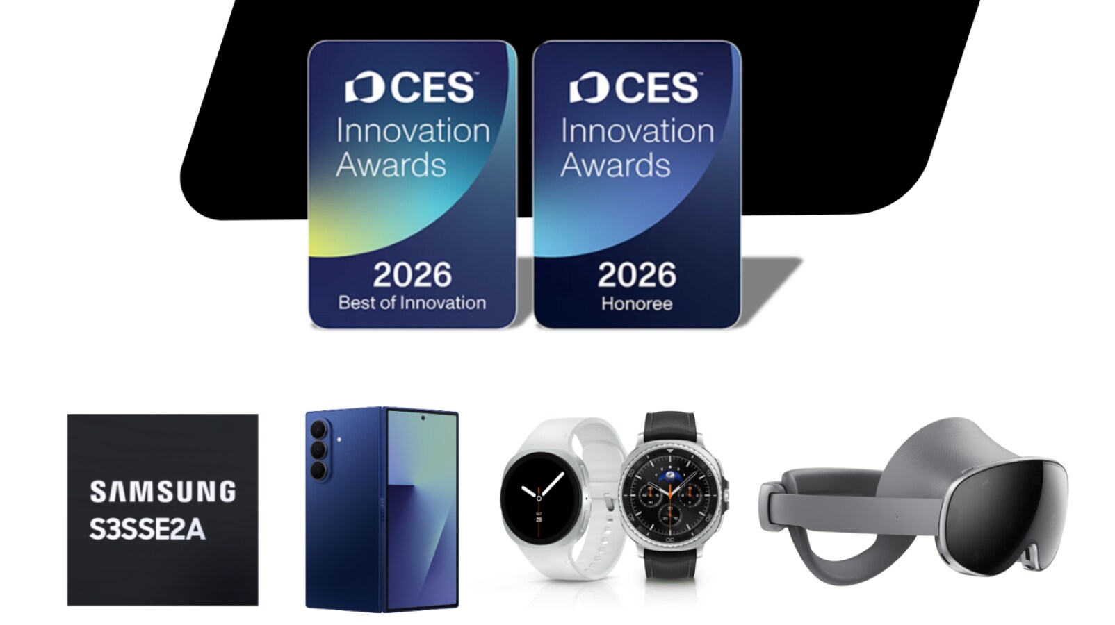 CES 혁신상 로고와 수상 제품 이미지