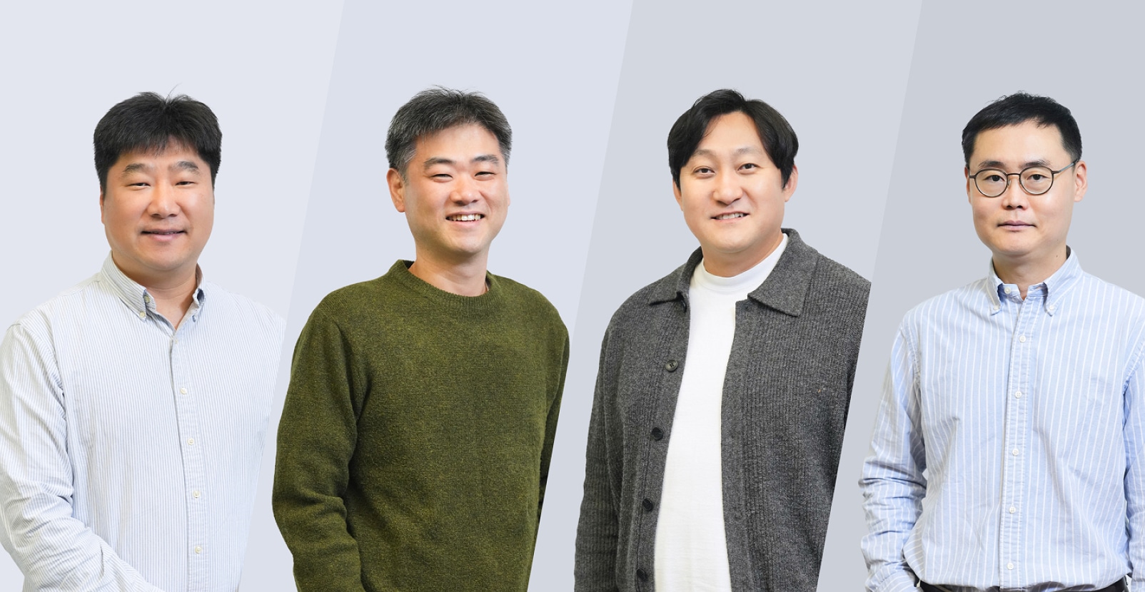 S3SSE2A 보안 기술 개발에 참여한 이인, 강현재, 김지철, 유승택 TL이 밝은 표정으로 어깨를 펴고 나란히 서 있는 모습