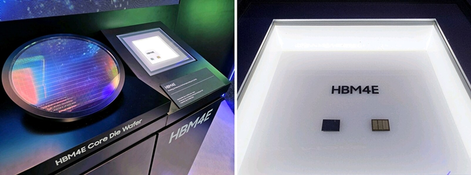 삼성전자 HBM4E 제품 전시 사진