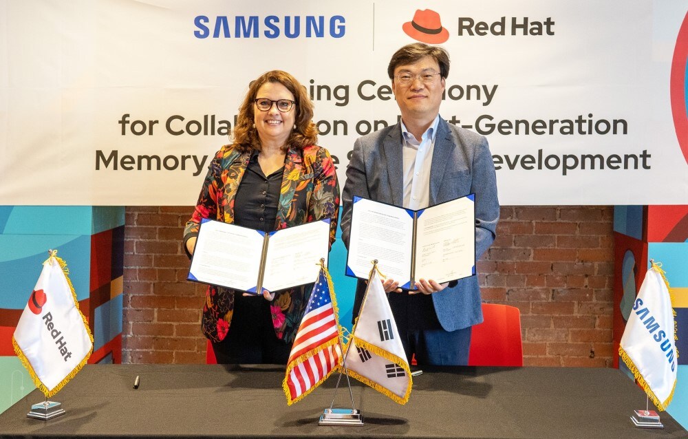 三星电子与红帽公司签署了一份谅解备忘录（MoU），将软件与存储器硬件进行集成并建立一个可扩展的生态系统，从而将他们的合作提升到一个新的水平。
