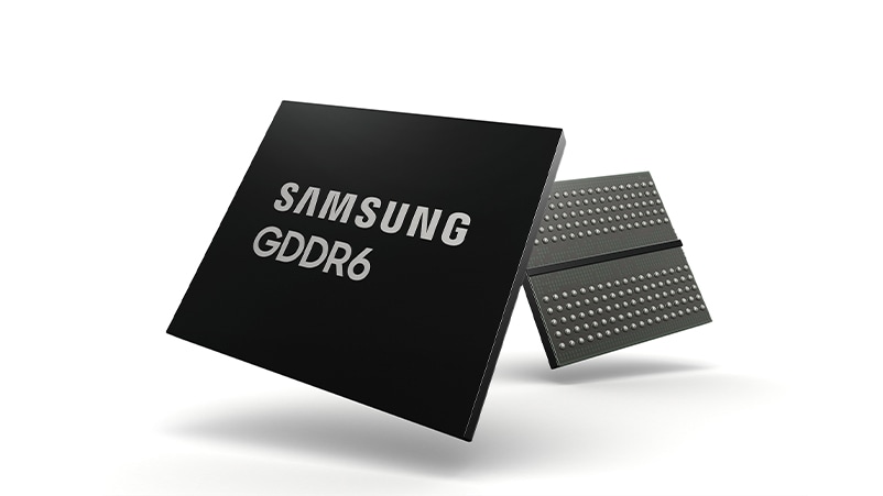 삼성전자가 업계 최초로 개발한 24Gbps GDDR6 D램