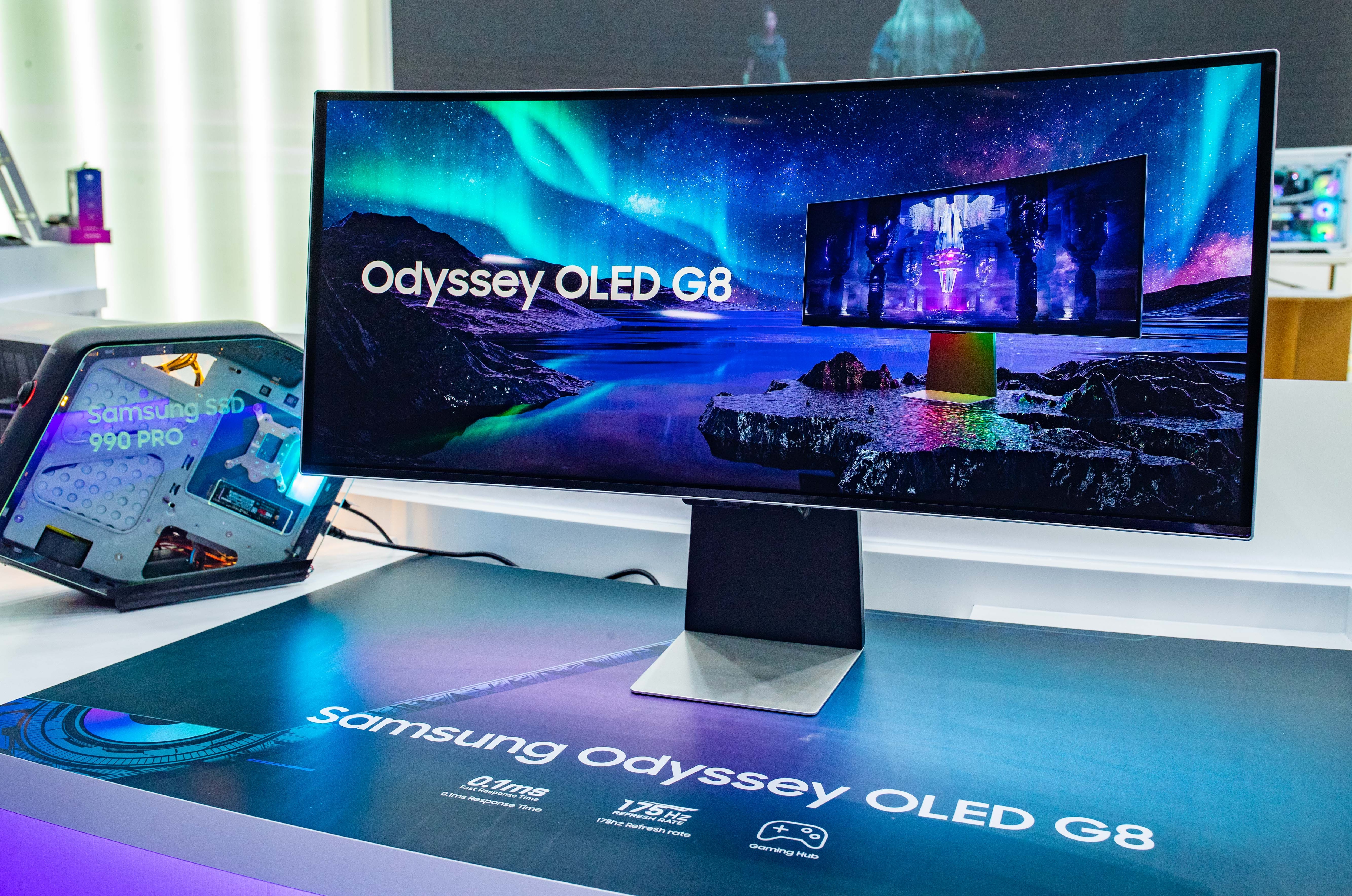 'Odyssey OLED G8' monitor with OLED panel of Samsung Electronics' Quantum Dot technology