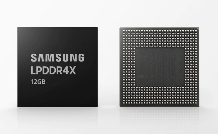 Image of Samsung LPDDR4X front and back horizontally
