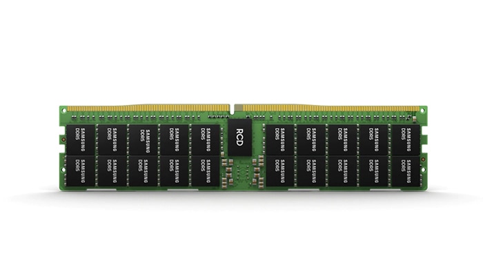 An image of Samsung EUV DDR5 DRAM