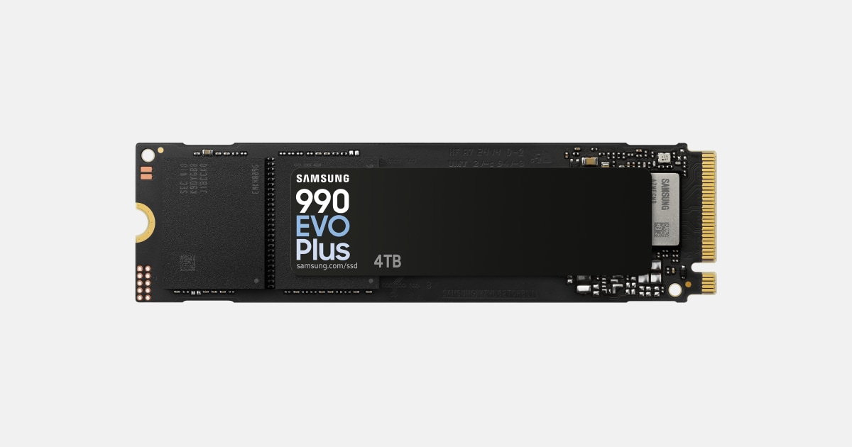 Samsung Launches 990 EVO Plus SSD With Bestinclass Performance Speeds Supported by PCIe 4.0