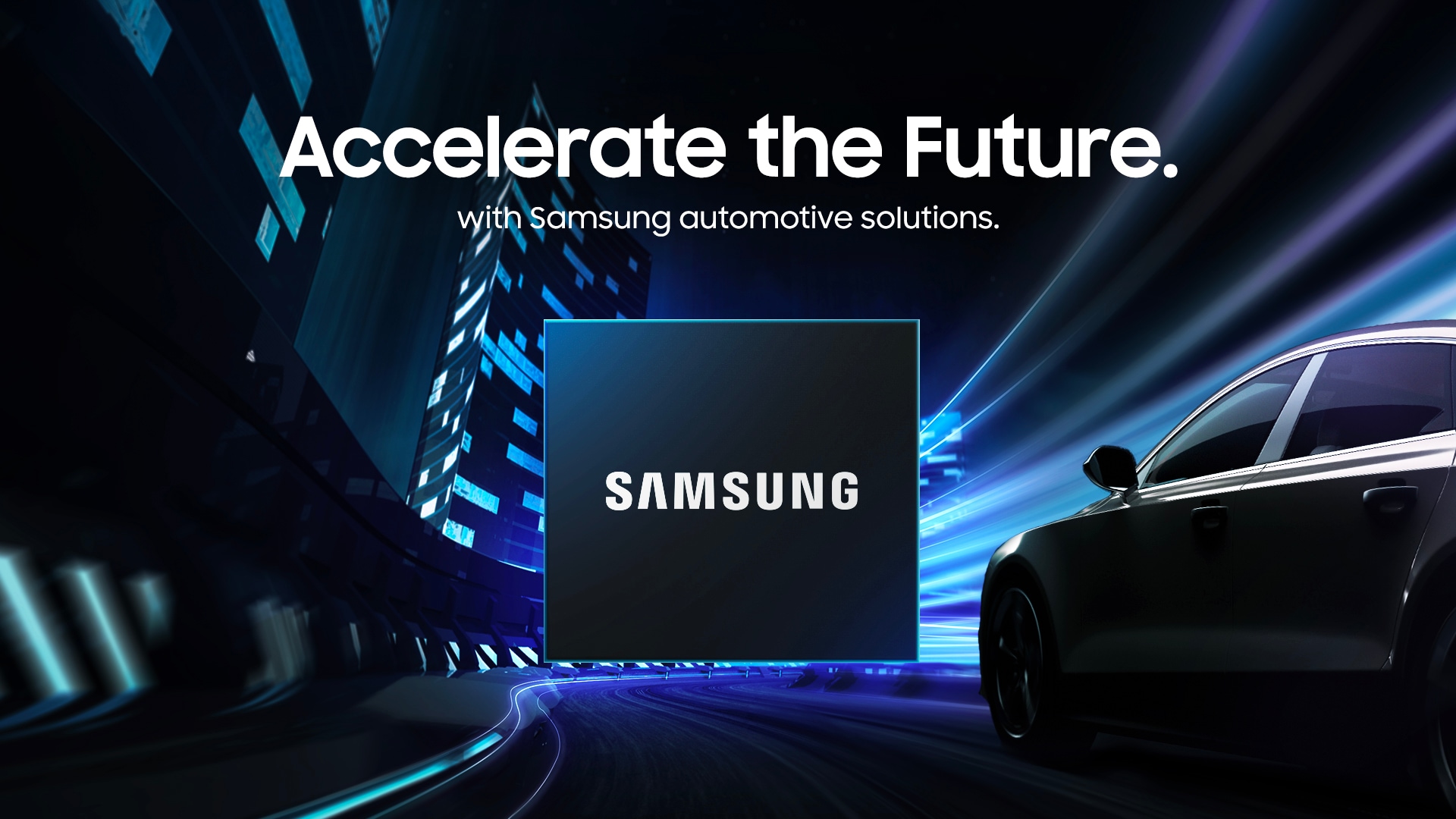 accelerate the future with samsung automotive solutions.