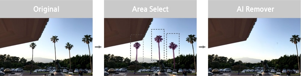 AI Remover function within new smartphone improved as NPU developed.