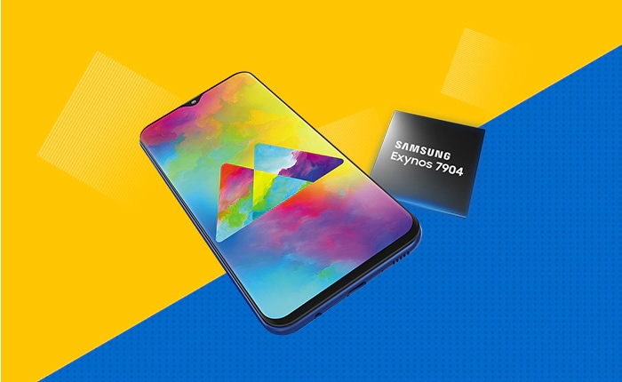 Image of Galaxy M20 Smartphone and Exynos 7904