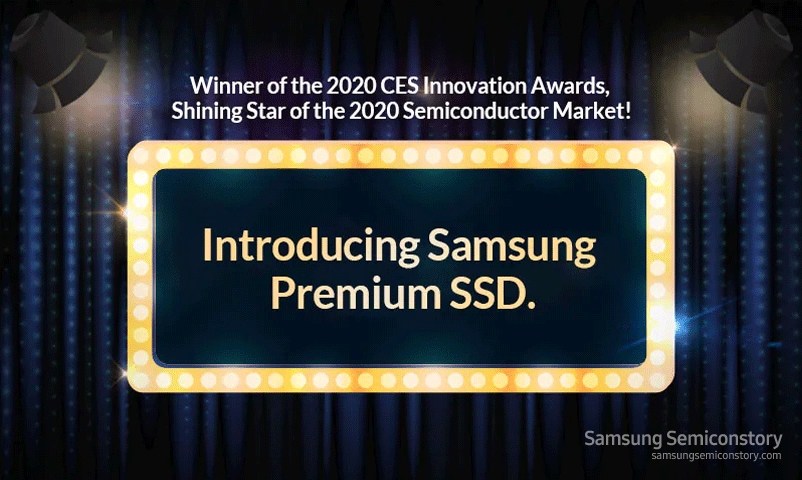 Welcome Page of Samsung Electronics' Premium SSD