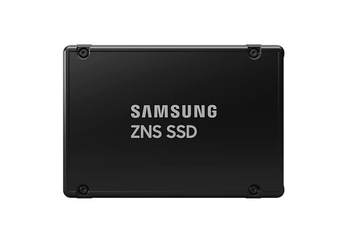 An image is the front of the ZNS SSD product."