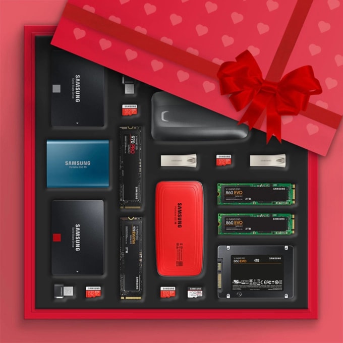 Images gift-wrapped with various SSDs
