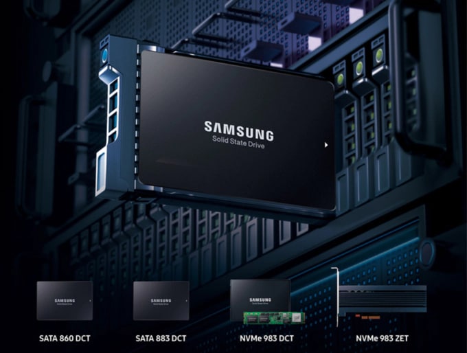 SSD Product Lineup for Data Center (883DCT, 983DCT, 983ZET) Images