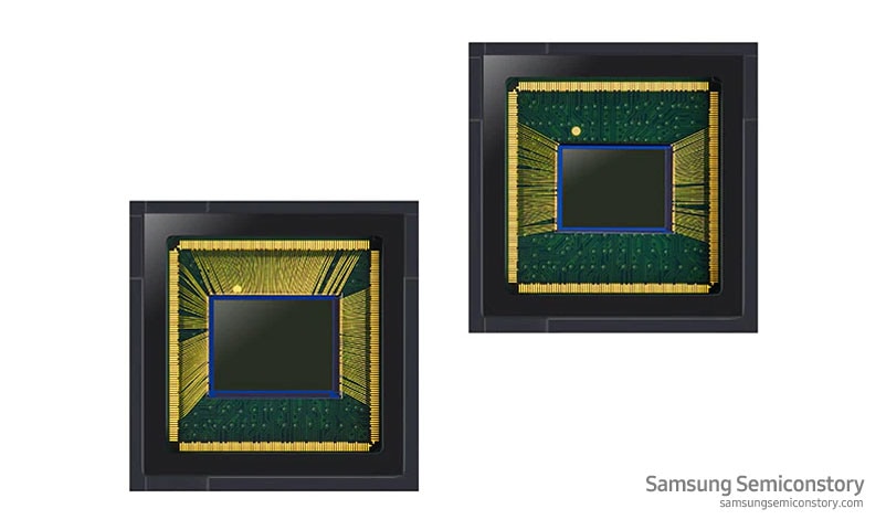 Image of Samsung Electronics ISO Cell Bright GW1 (left), GM2 (right)