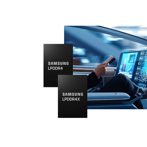 Samsung Electronics LPDDR4 DRAM and LPDDR4X DRAM are optimized with upgraded performance and power efficiency for the automotive market.