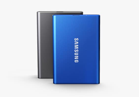 External SSD T7 is one of Samsung Semiconductor's SSDs optimized for gamers.