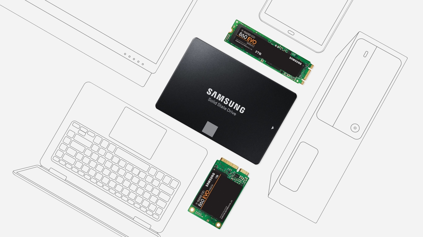 Samsung Semiconductor Solid State Data and 860 EVO