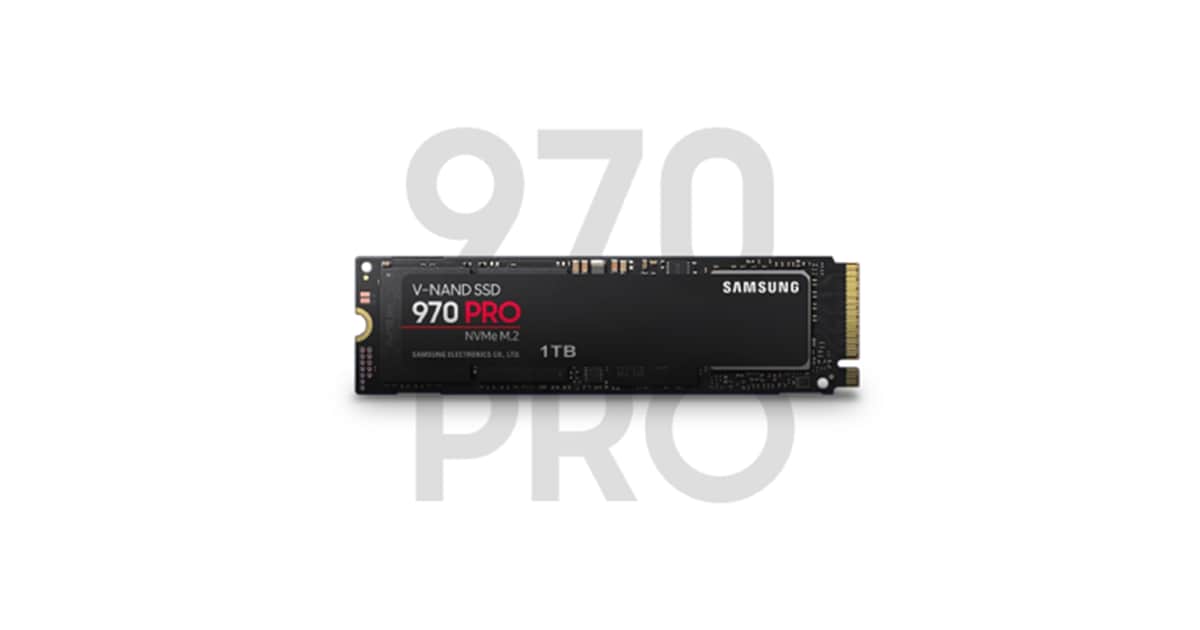 SAMSUNG 970 PRO 1TB MLC NVMe SSD