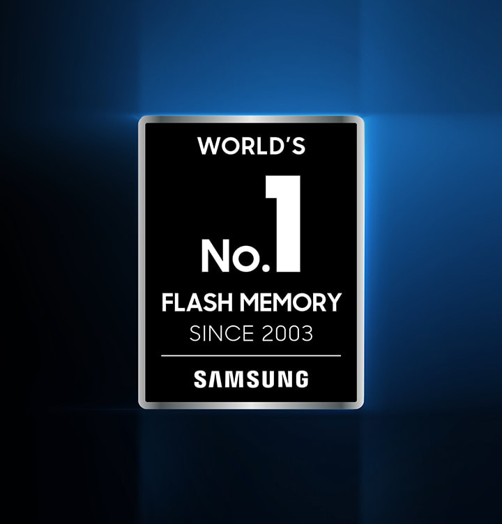 An illustrative image of the seal indicates World's No. 1 Flash Memory Since 2003 - Samsung.