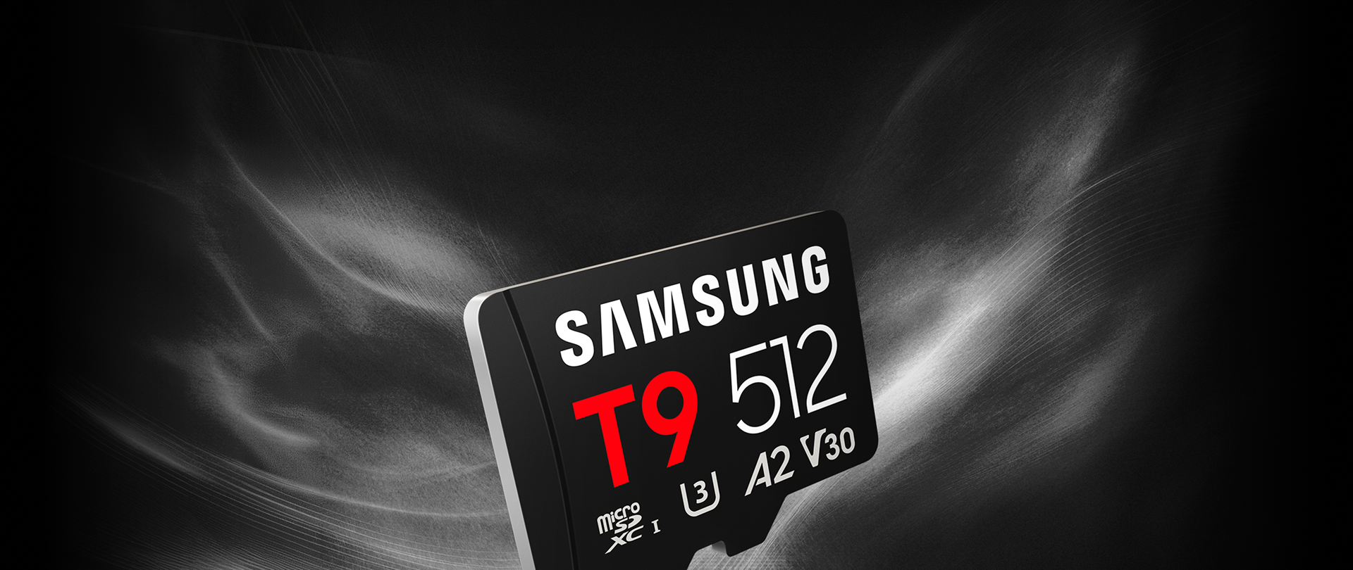 T9 microSDカードが立っています