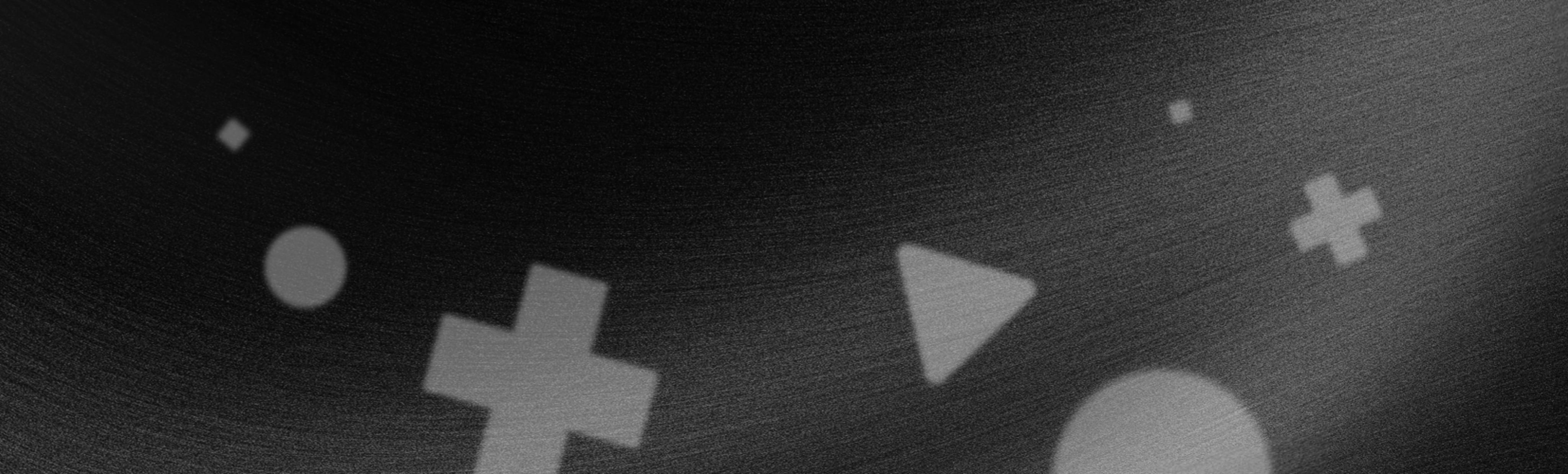 The action button icons in black and white appear blurry on a dark background.