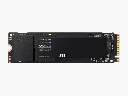 The Samsung 990 EVO SSD, a 4TB M.2 NVMe drive