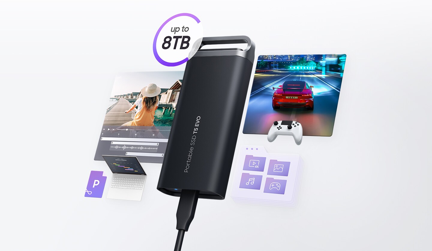 Samsung presenta l'Ssd Portatile T5 Evo, velocità ultra-rapida e