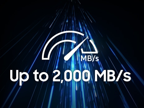 The max transfer speed of the T9 is up to 2,000MB/s.