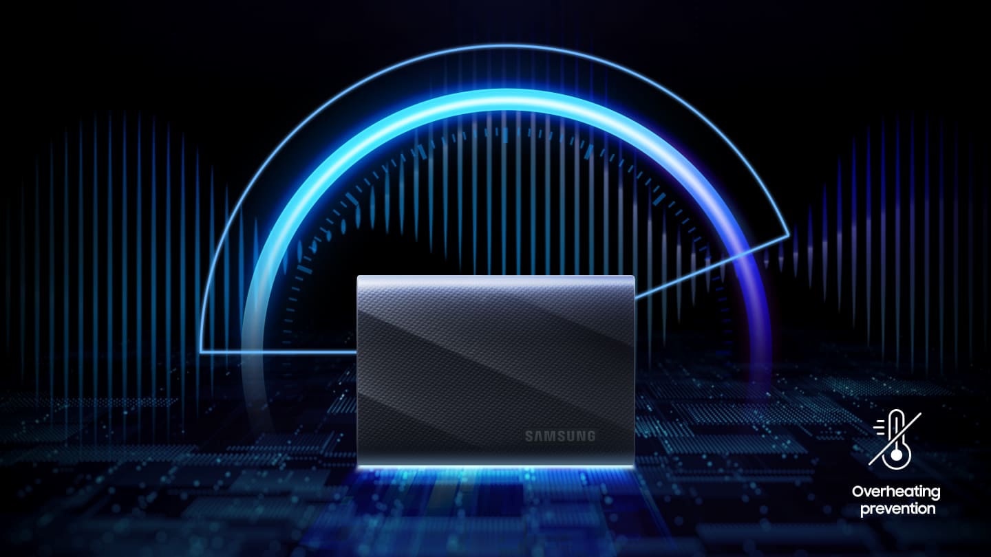 The Samsung Portable SSD T9 features an exceptional overheating prevention system known as Dynamic Thermal Guard.
