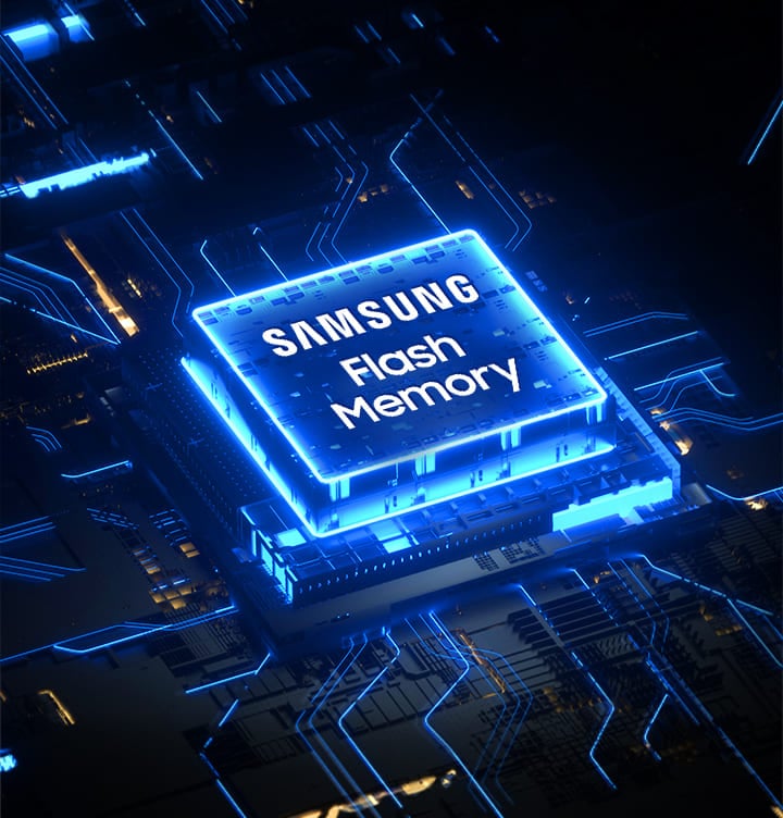 Samsung's memory products are installed on the motherboard.