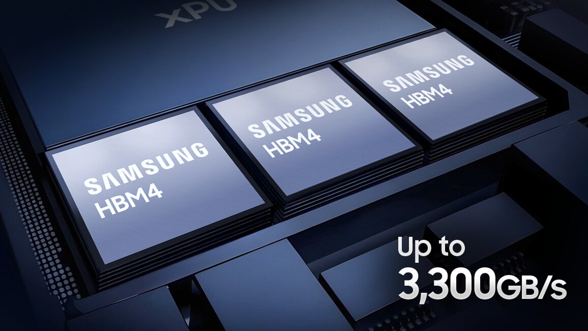 HBM4 고대역폭 메모리 장착 이미지 예시