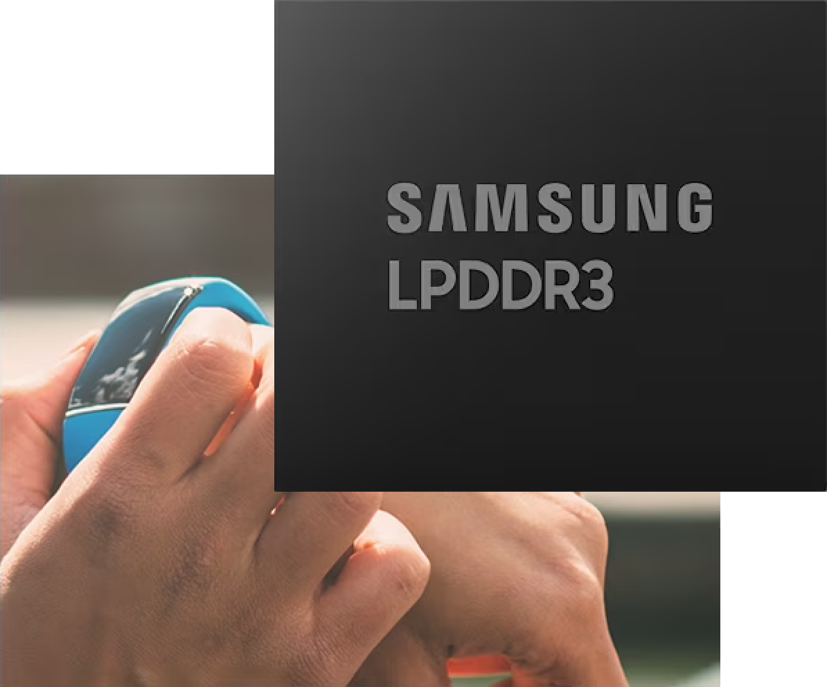 フィットネスバンドの画像に対するサムスンのLPDDR3