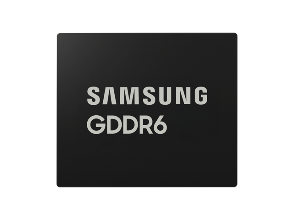 Front-facing view of Samsung GDDR6
