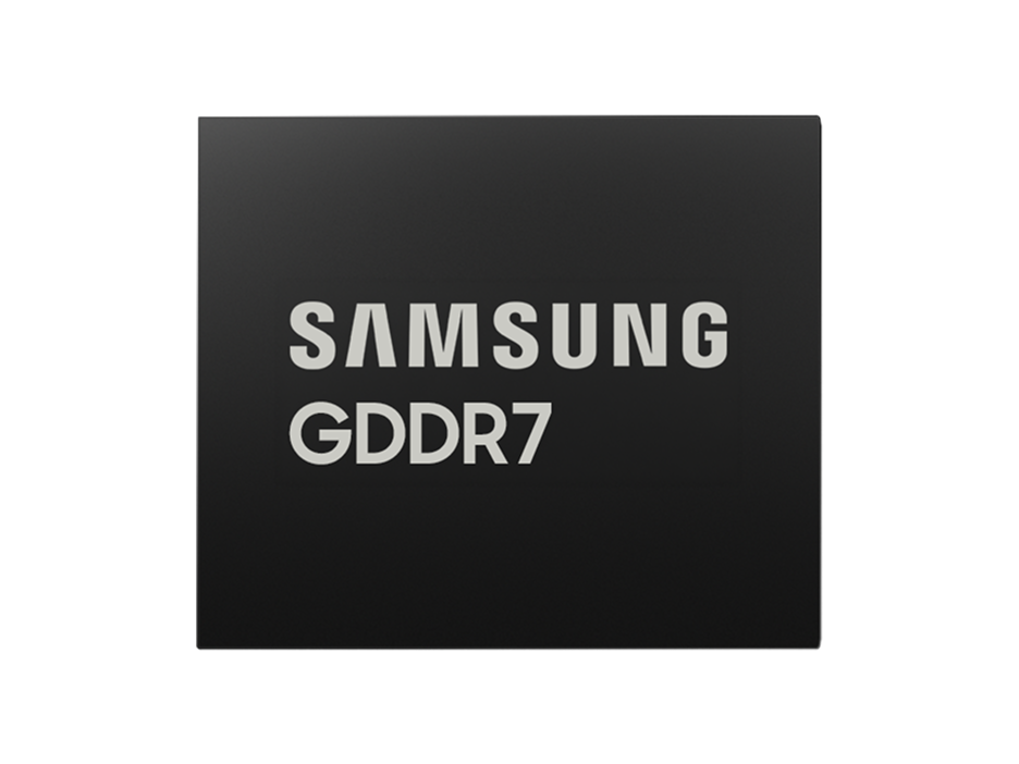 Front-facing view of Samsung GDDR7
