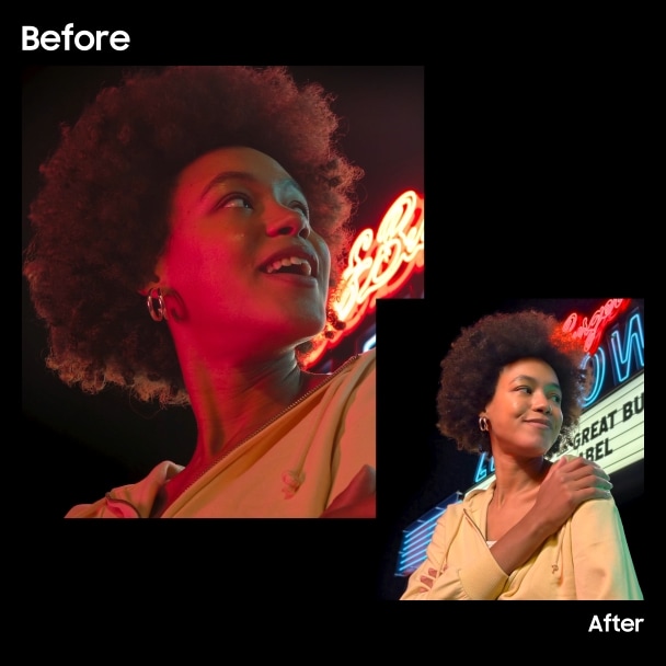 Video demonstrating single-frame 16-bit HDR with scenes ranging from bright daylight to backlit environments, highlighting preserved color and detail.