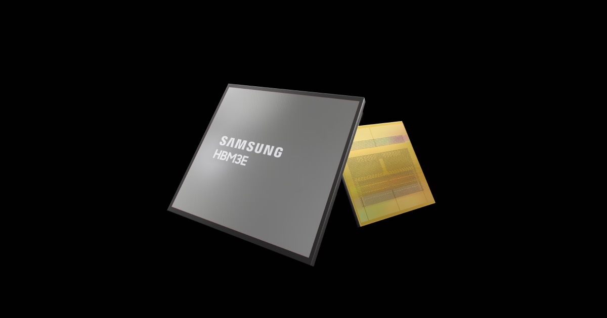 Samsung HBM high-bandwidth memory chips used in AI servers