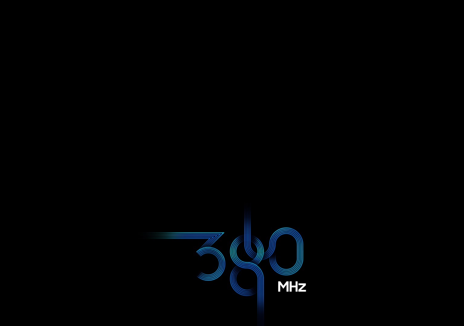 360 MHz, depicted in a dynamic, ribbon-like style with blue gradients.