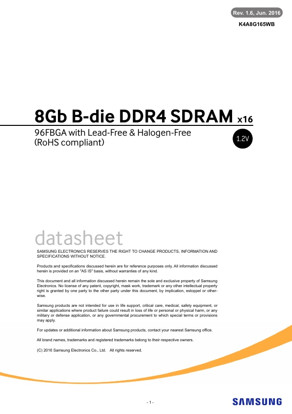 DS K4A8G165WB BC I Rev1 6-1