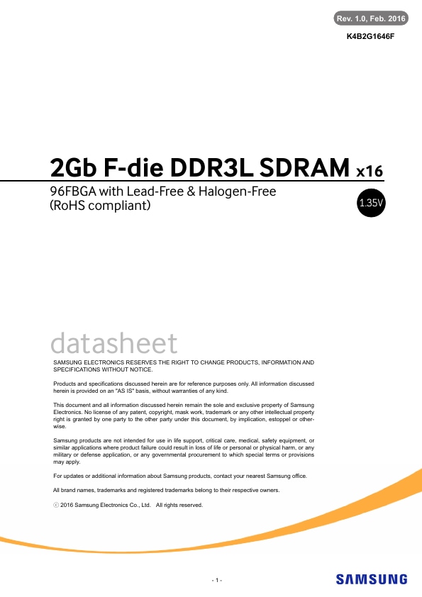 DS K4B2G1646F BY M Rev1 0-1