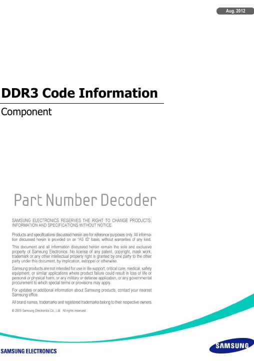 DDR3 Component